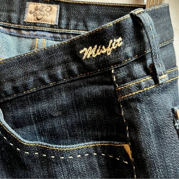 Gold Sign Misfit slim straight low rise denim jean Sz 28 - Picture 7 of 13